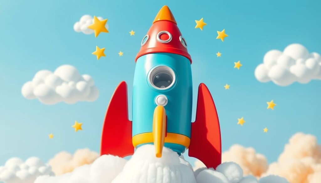 Blast Off Multistage Rocket