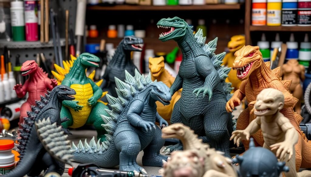 Godzilla figure materials
