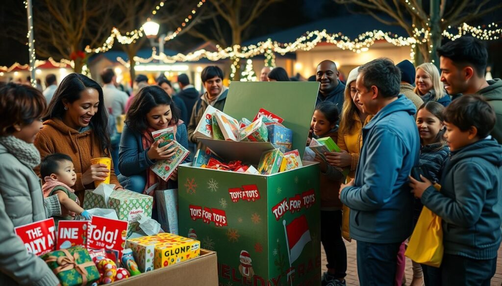 Marine Toys for Tots donation process