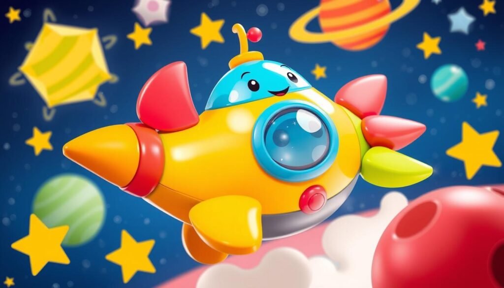 Rocket ship toy