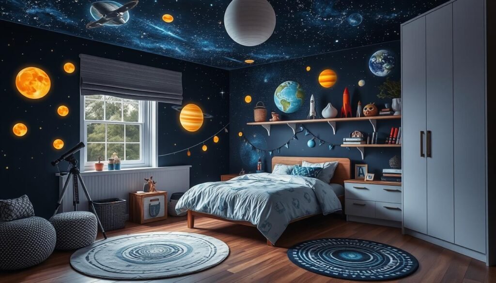 space themed bedroom decor