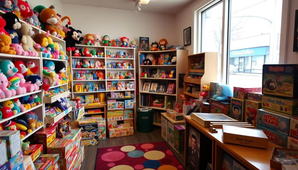 Consignment store selling used toys