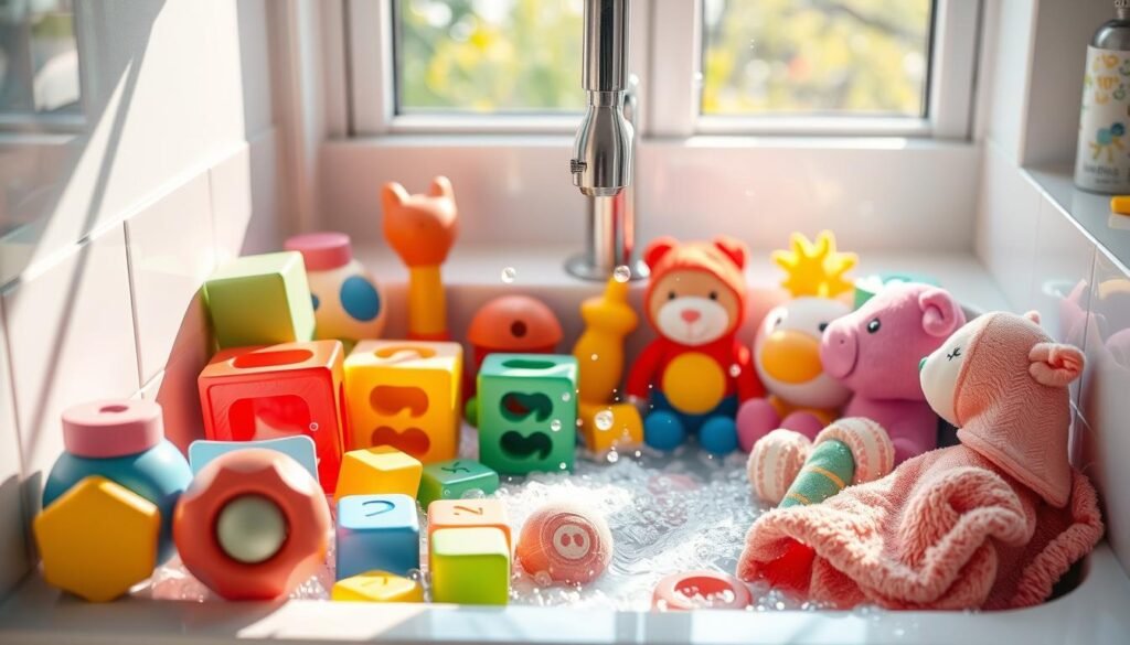 Washing Lovevery toys