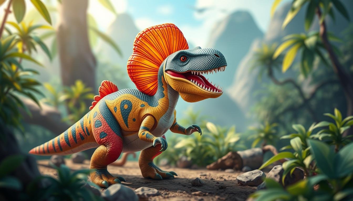jurassic park dilophosaurus toy