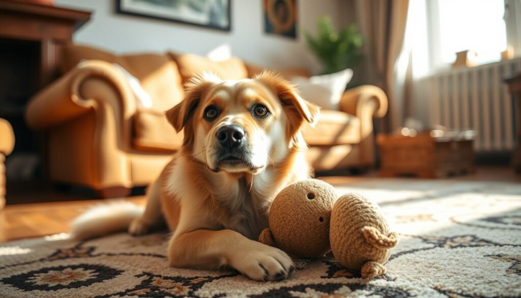 Female dog whining