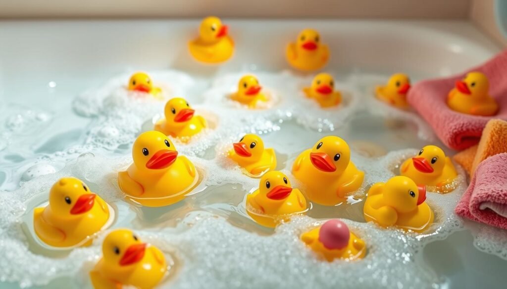 Squeaky bath toys